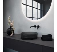 neoro n50 Slim top La: 240 cm in materiale di legno (HPL), BN0407BM, n50 [Mobili da Bagno > Top]