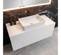 neoro n50 Slim top La: 40 cm in materiale termoplastico (PMMA), BN0400WM, n50 [Mobili da Bagno > Top]