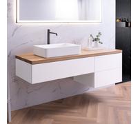 neoro n50 top in legno massiccio La: 200 cm, BN0406W1, n50 [Mobili da Bagno > Top]