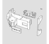 neoro n50T46 set di cerniere per colonna, 4 pezzi, BL000799, n50T46 [Mobili da Bagno > Ricambi per Mobili da Bagno]