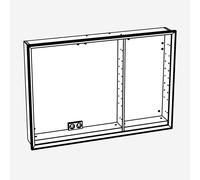 neoro n60 corpo con componenti elettronici per armadietto a specchio La: 120 cm, BL001118, n60 [Armadietti a Specchio > Ricambi per Armadietti a Specchio]