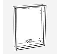 neoro n60 corpo con componenti elettronici per armadietto a specchio La: 60 cm, BL001112, n60 [Armadietti a Specchio > Ricambi per Armadietti a Specchio]