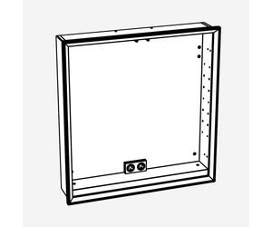 neoro n60 corpo con componenti elettronici per armadietto a specchio La: 80 cm per la Svizzera, BL001115, n60 [Armadietti a Specchio > Ricambi per Armadietti a Specchio]
