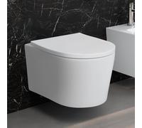 neoro n60 WC con sifonico sospeso con innovativa tecnologia di risciacquo SilentPowerFlush e rivestimento neoroClean, BN0754WH, n60 bianco [WC > WC Sospesi]