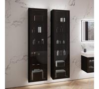 neoro n80 fumo colonna La: 50 A: 200 cm, 1 anta, con vetro Parsol su telaio in alluminio, BN0460SG, n80 [Mobili da Bagno > Colonne]