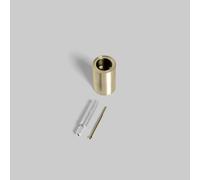 neoro prolunga per valvola di arresto in acciaio inox e valvola di arresto con bypass (tubatura passante), BN0546BC, F; FC champagne spazzolato [Rubinetteria Bagno > Accessori di Montaggio per Rubinet