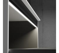 neoro & rivea Illuminazione del cassetto con elemento di collegamento per mobile sottolavabo, BT015+BN055500, n50; n50T64 nero [Mobili da Bagno > Accessori per Mobili da Bagno]