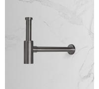 neoro sifone di design in acciaio inox,, BN0709BG, F; FC grafite spazzolato [Rubinetteria Bagno > Sistemi di Scarico]