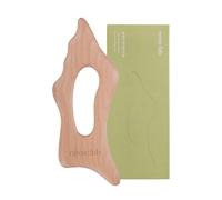 neos:lab Body Sculptor - Strumento di massaggio in legno di faggio, portatile e leggero, strumento per raschiare il legno Gua Sha, allevia la tensione muscolare, massaggio linfatico per aiutare la