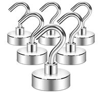 Neosmuk Ganci magnetici 15 kg + Cruise Essentials gancio lavorato a CNC, ideale per griglia, asciugamani, cucina, porta chiavi, casa, ufficio, frigorifero, barbecue, da appendere in interni