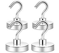 Neosmuk - Ganci magnetici resistenti, 45,4 kg + gancio magnetico Cruise Essentials con base lavorata a CNC, resistente protezione dalla corrosione, ideale per griglia, asciugamani