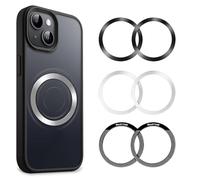 NeotrixQI Anello Adesivo per Anello Mag Safe, 6 Pezzi, Adesivo Mag Safe Supporta la RiCarica Wireless, Set di Conversione Magnetica Universale per iPhone 15 Pro Max/14, Galaxy S24/S23