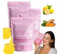 Neously Acido Kojico e curcuma, tamponi per la pulizia di acido kojico, ingredienti naturali, acido cogico e curcuma, riduce macchie e aree scure, risultati visibili dopo un solo utilizzo (3 scatole,