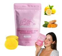 Neously Acido Kojico e curcuma, tamponi per la pulizia di acido kojico, ingredienti naturali, acido cogico e curcuma, riduce macchie e aree scure, risultati visibili dopo un solo utilizzo (1 scatola,