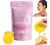 Neously Kojic Acid Pads - 40 Turmeric Kojic Acid Pads, Turmeric Kojic Acid Cleansing Pads, 100% Natural Ingredients,Turmeric Kojic Acid Pads for Face & Body, Deep Clean Pores (1box, one size)