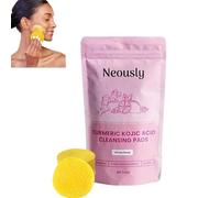 Neously Kojic Acid Pads - Turmeric Kojic Acid Cleansing Pads, 100% Natural Ingredients Kojic Acid and Turmeric Cleansing Pads, Reduce Blemishes & Dark Areas, Visible Results After Just One Use (1Pack)