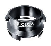 NEOUZA Anello dosatore a imbuto per caffè a tre orecchie, 58 mm, compatibile con Calphalon Temp IQ Breville Sage Barista Max in alluminio, argento e legno (anello a 3 orecchie da 58 mm)