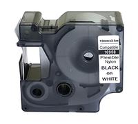 NEOUZA Compatible for DYMO D1 LabelManager Flexible Nylon Label Tape Length 3.5m 19mm