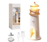NEOVSUNY Faro decorativo, lampada faro, lampada a LED, luce di luna, proiettore con sensore automatico, luce notturna per bambini, cielo stellato, faro regalo, proiettore a LED