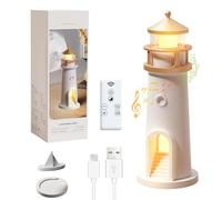 NEOVSUNY Lampada decorativa per faro, lampada a LED, luce di luna, con Bluetooth e rumore bianco, luce notturna per bambini, cielo stellato, regalo faro, proiettore a LED