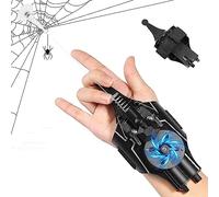 NEOVSUNY Spider Web Shooter,Guanti da Ragnatela,Guanti da Lanciatore,Web Launcher String Shooters Toy Supereroi,Giocattolo di Ruolo,Ottimo Regalo per Cosplay,Accessori di Scena (Nero)