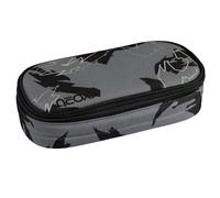 neoxx - Astuccio Scolastico Jump Dragon Thunder - Bottiglie Pet riciclate, Scomparto Principale con Cerniera, 10 Passanti per Penne, Finestra Trasparente - Materiale Scolastico per Bambini