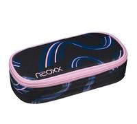 neoxx - Astuccio Scolastico Jump Hello Wave - Bottiglie Pet riciclate, Scomparto Principale con Cerniera, 10 Passanti per Penne, Finestra Trasparente - Materiale Scolastico per Bambini