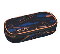 neoxx - Jump Pencil Case - Recycled PET Bottles, Main Compartment with Zip, 10 Pen Loops, Viewing Window - School Supplies for Children