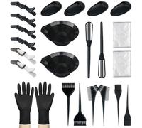 NEPAK 24 pcs Kit per tingere i capelli, con Ciotola, Mantellina per Capelli, Guanti, Clip, per L’Uso Domestico e Parrucchiere Professionale