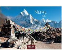 Nepal Kalender 2026 - Wandkalender | Fotokalender Orient 35x50cm Grosses Format - Atemberaubende Fotos der Himalaya-Gipfel, Tempel und heiligen Stätten Nepals