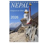 Nepal- Königreich der Götter (Tischkalender 2026 DIN A5 hoch), CALVENDO Monatskalender: Zu Fuß durch das Solo Khumbu