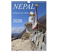 Nepal- Königreich der Götter (Wandkalender 2026 DIN A4 hoch), CALVENDO Monatskalender: Zu Fuß durch das Solo Khumbu