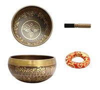 Nepal tibetano buddista Bowl Set Pad Mallet Meditazione Campane Canto Kit Per Casa Camera Da Letto Tempio Yoga Studio Decor Singing Bowl Set Per Starter