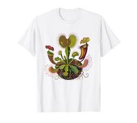 Nepenthes Pianta Brocca Botanica Lineare Illustrazione Maglietta