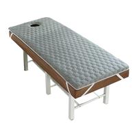 NEPHRA Copri Lettino da Massaggio Materassino Massaggiante con Elastico e Foro per il Respiro, Spesso Antiscivolo in Memory Foam Lattice per Salone Bellezza Hotel e Casa(Gray,75 x 190 x 5cm)