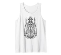 Nephthys Dea Notte Antico Egitto Monocromatico Arte Canotta