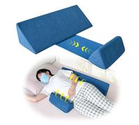 NEPPT Cuscino a Cuneo per Posizionamento del Corpo, Cuscino Elevazionale per Schiena, Posizionamento del Corpo in Gravidanza, Cuscino di Supporto per Caviglie e Gambe (2-in-1)