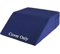 NEPPT Federa per cuscino a cuneo, per sollevare le gambe, federa di ricambio per letto post-operatorio, con tasca (solo copertura), 61 x 53 x 20 cm