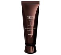 NEQI Glossing Mask Dark Brown - Trattamento colorante per capelli scuri con luminescine e candela reale, trattamento lucido castano scuro, maschera per capelli castano scuro (120 ml)