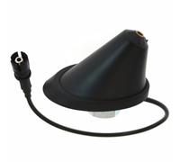 Nera Base Antenna Auto 1 Pezzo e Gomma in Acciaio Inox | Superficie Liscia Ben Lucidata, per Tetto Auto, Sostituzione Semplice, Officine e Ripristino Rapido