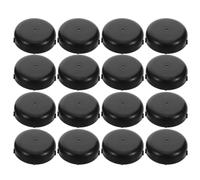 Nera Gommini per Sedie 3,7x3,7x1,1cm in Plastica Rotondi 16 pezzi | Riduce l'Attrito, Protegge Superfici del Patio, per Tavoli e Sgabelli in Casa o Aula