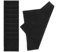 Nera in Flanella Panno per Pulizia 10 Pezzi Strumenti Musicali | Rimozione Impronte, Texture Morbida e Leggera, per Violino, Maestri di Musica, Flauto e Tromba