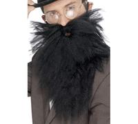 Nera Lunga Barba e Baffi Inghilterra Antica Gentiluomo Accessorio Vestito