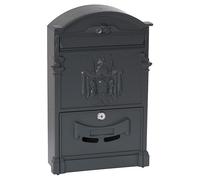 [Nera o Grigia] Cassetta Postale per Buca Lettere Alluminio Per Posta 26x9x41 cm