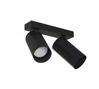 Nera Soffitto Moderno 2x GU10 Regolabile Plafoniera Soggiorno Corridoio