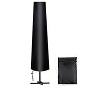 Neracopertura Ombrellone da Giardino Ø 300 cm, Tessuto Oxford 210D, Resistente alle Intemperie e Raggi UV, Con Custodia