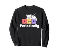 Nerd Cat Science Teacher i Nap Periodicamente STEM Mamma Imparare Felpa