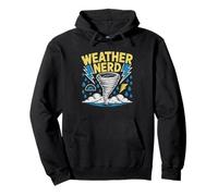 Nerd del Meteo Cacciatore di Tempeste Meteorologia Felpa con Cappuccio