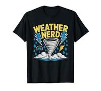 Nerd del Meteo Cacciatore di Tempeste Meteorologia Maglietta