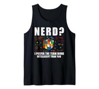 Nerd Preferisco Il Termine Speed Cubing Scherzi Nerd Cubing Math Canotta